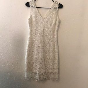 Lace white dress